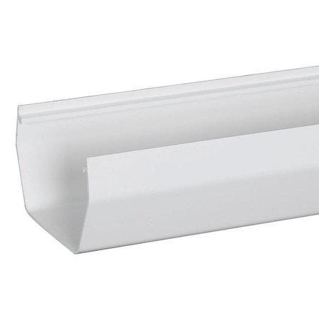 Amerimax Home Products Gutter, 10 ft L, 5 in W, Vinyl, White T0573